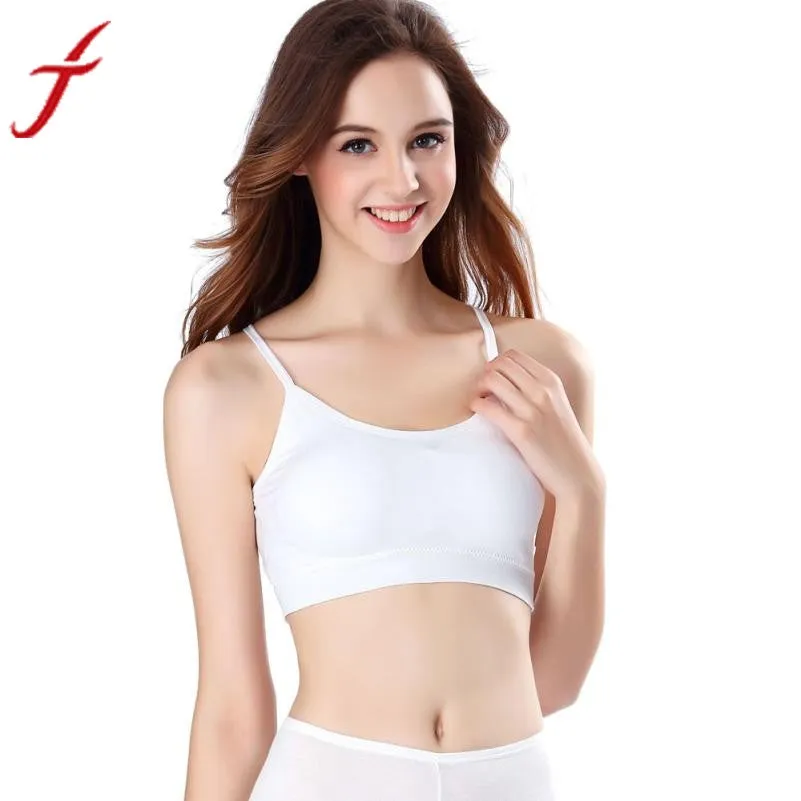 2016 Sexy Women Bra Tank Top Vest Fitness Stretch Women's Tanks Cropped Feminino Women Crop Top Cropped Padded