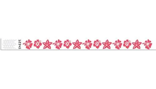 3/4" Tyvek® Wristbands - Tropical