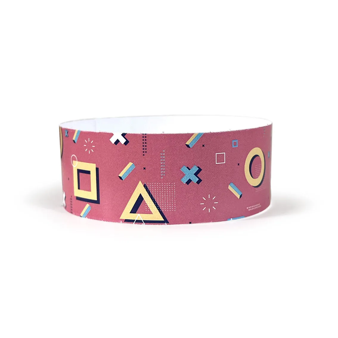 90's | Full Color Tyvek Wristbands