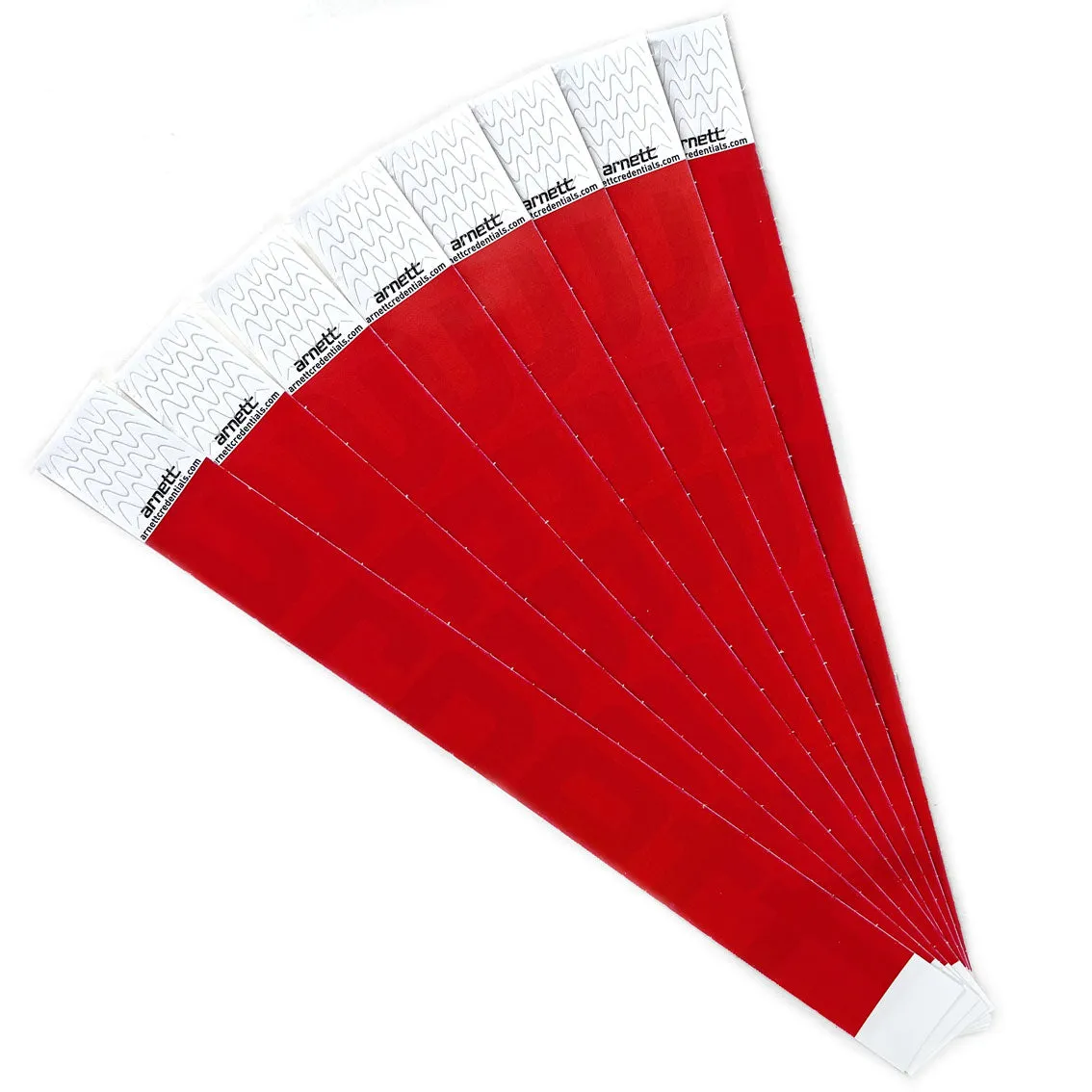 Arnett Generic - Red | Full Color Tyvek Wristbands