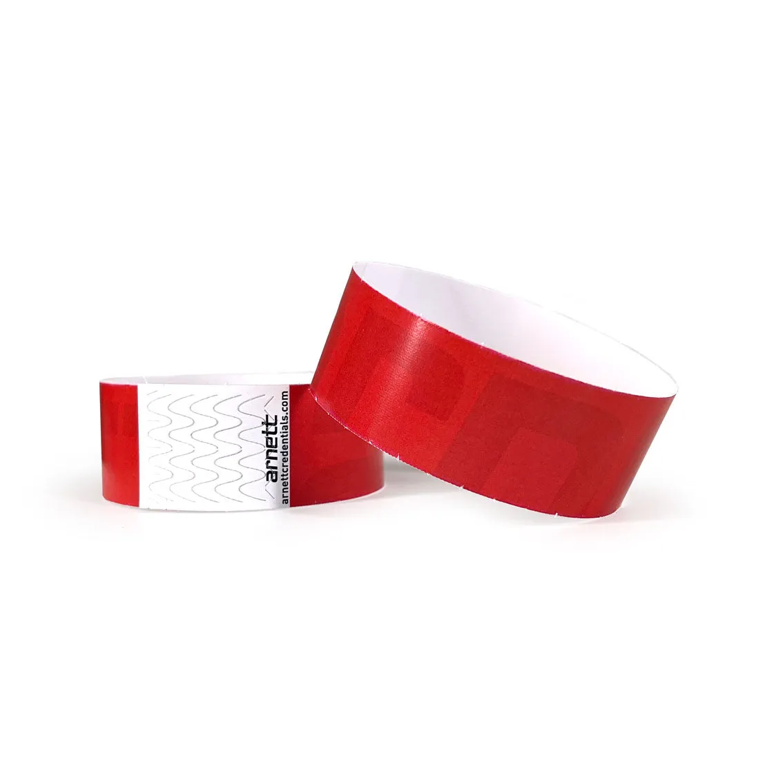 Arnett Generic - Red | Full Color Tyvek Wristbands