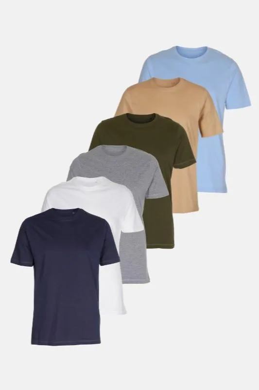 Basic T-shirts – Pakketilbud (6 stk.) (V.I.P) (postbuddy)