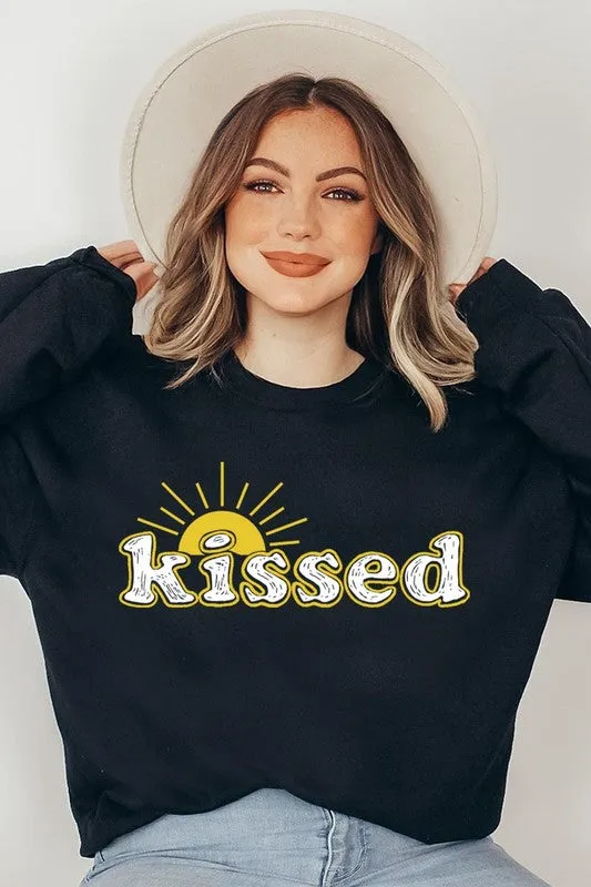 COLOR BEAR Sun Kissed Oversized Graphic Fleece Sweatshirts