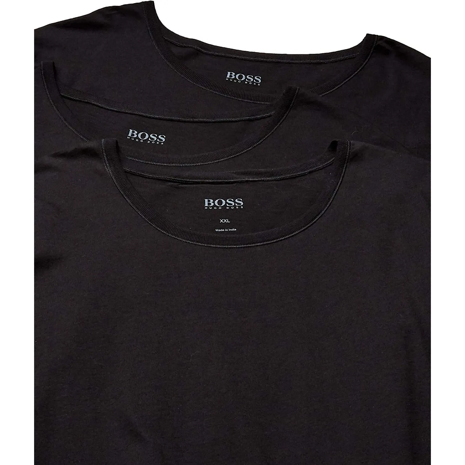 Hugo Boss Men's T-Shirt 3-Pack Crew Neck Regular Fit Casual Short Sleeve Shirt