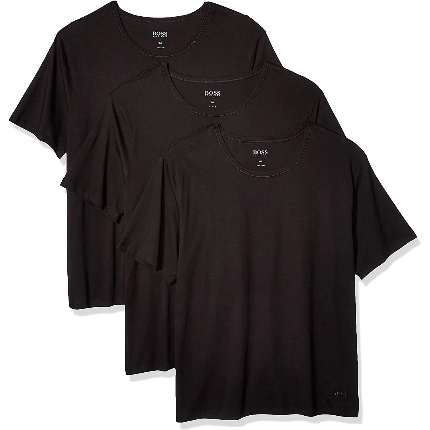 Hugo Boss Men's T-Shirt 3-Pack Crew Neck Regular Fit Casual Short Sleeve Shirt