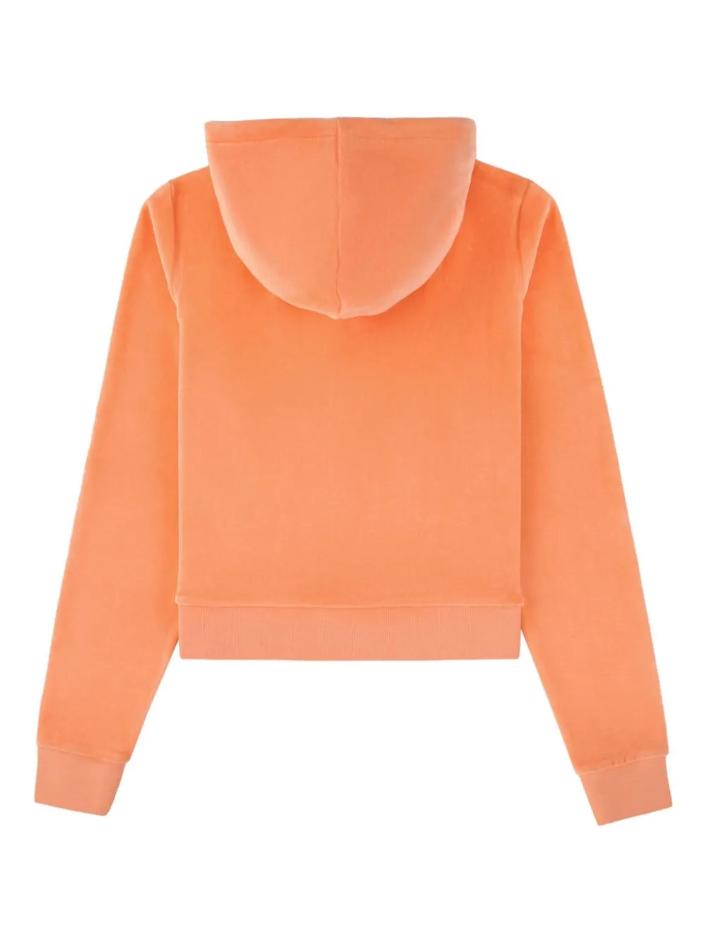 Italic-logo zip-up hoodie