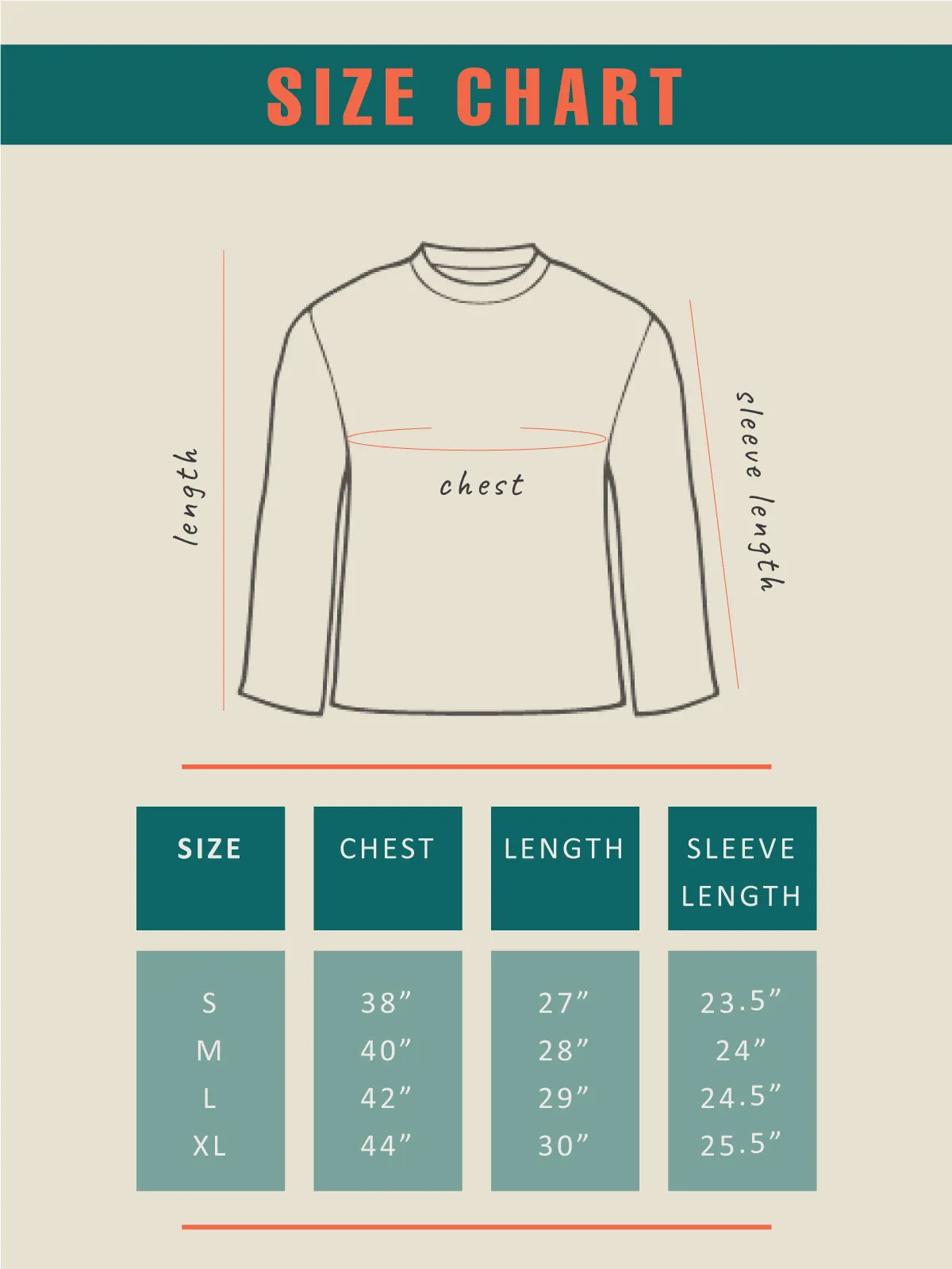 Peach | ACTION series | Full Sleeve T shirt for Men