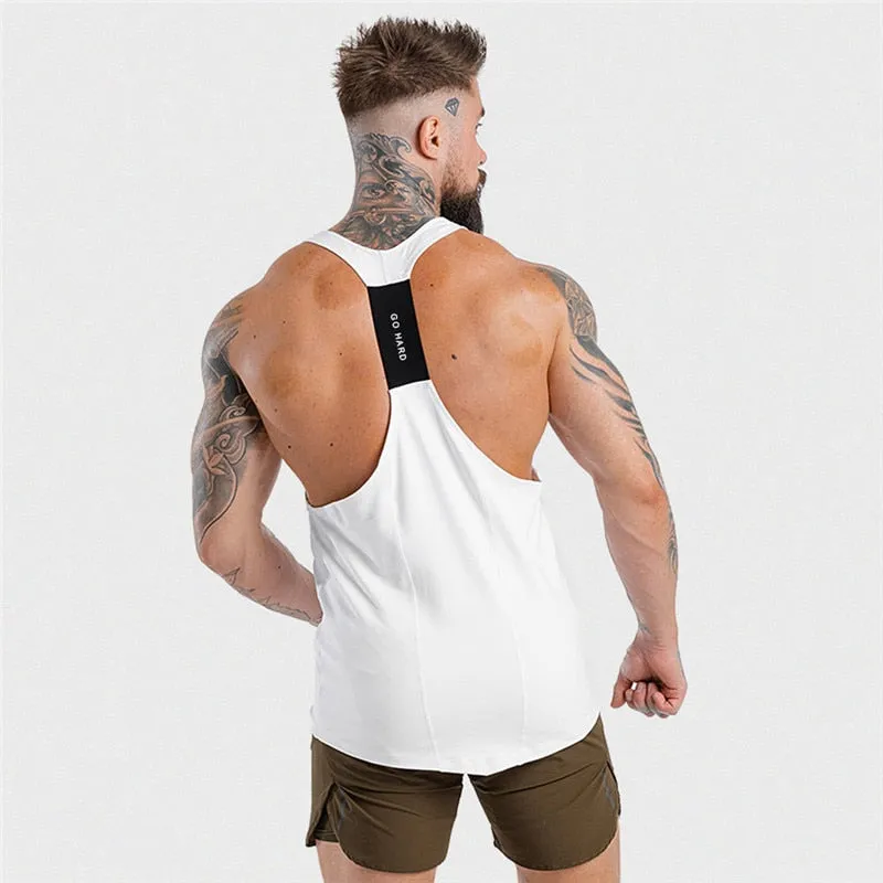 Quick Drying Sleeveless Gym Tank Men Running Summer Vest Breathable Muscle Mens Tank Tops Workout Fitness T-Shirt Sport Shirt