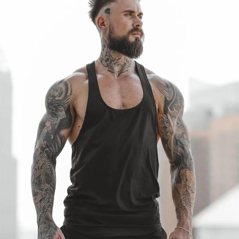 Quick Drying Sleeveless Gym Tank Men Running Summer Vest Breathable Muscle Mens Tank Tops Workout Fitness T-Shirt Sport Shirt