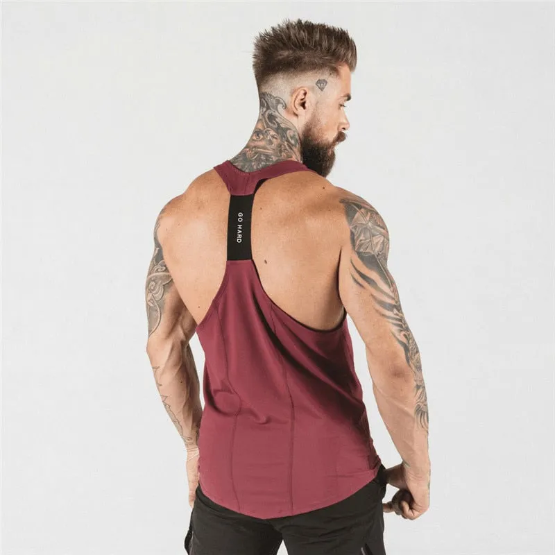 Quick Drying Sleeveless Gym Tank Men Running Summer Vest Breathable Muscle Mens Tank Tops Workout Fitness T-Shirt Sport Shirt
