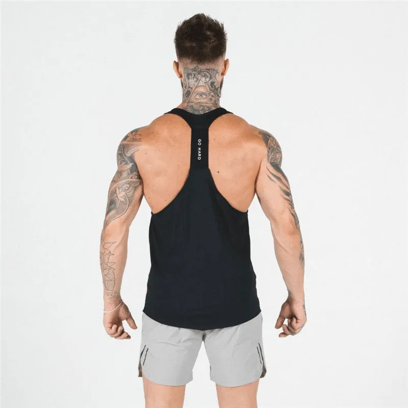 Quick Drying Sleeveless Gym Tank Men Running Summer Vest Breathable Muscle Mens Tank Tops Workout Fitness T-Shirt Sport Shirt