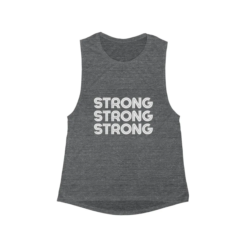 Strong Flowy Scoop Muscle Tank