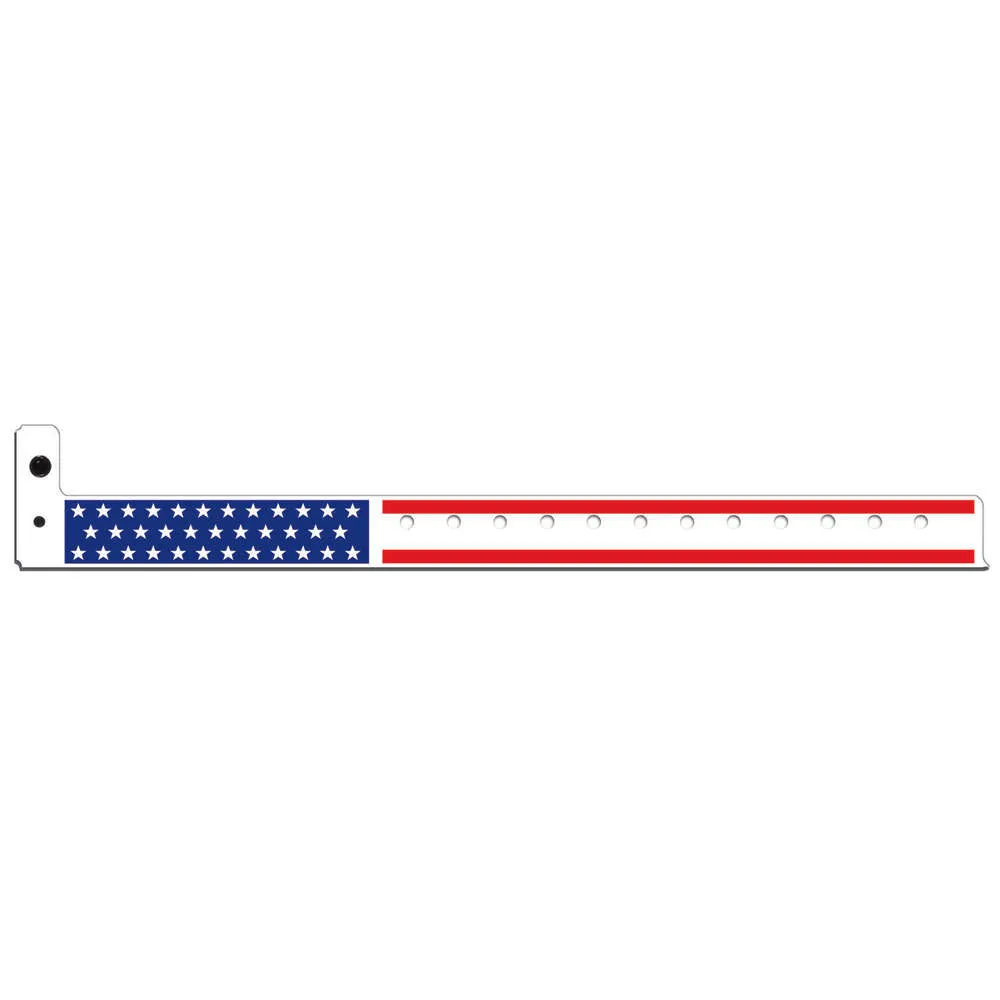 Superband® Expressions Plastic Wristbands 3/4" Stars & Stripes Design 4034 (500/Box)