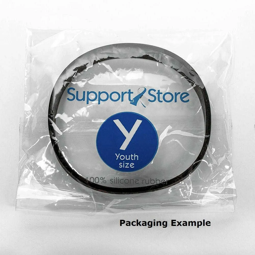 Support our Troops Rubber Bracelet Wristband Camouflage - Youth 7"