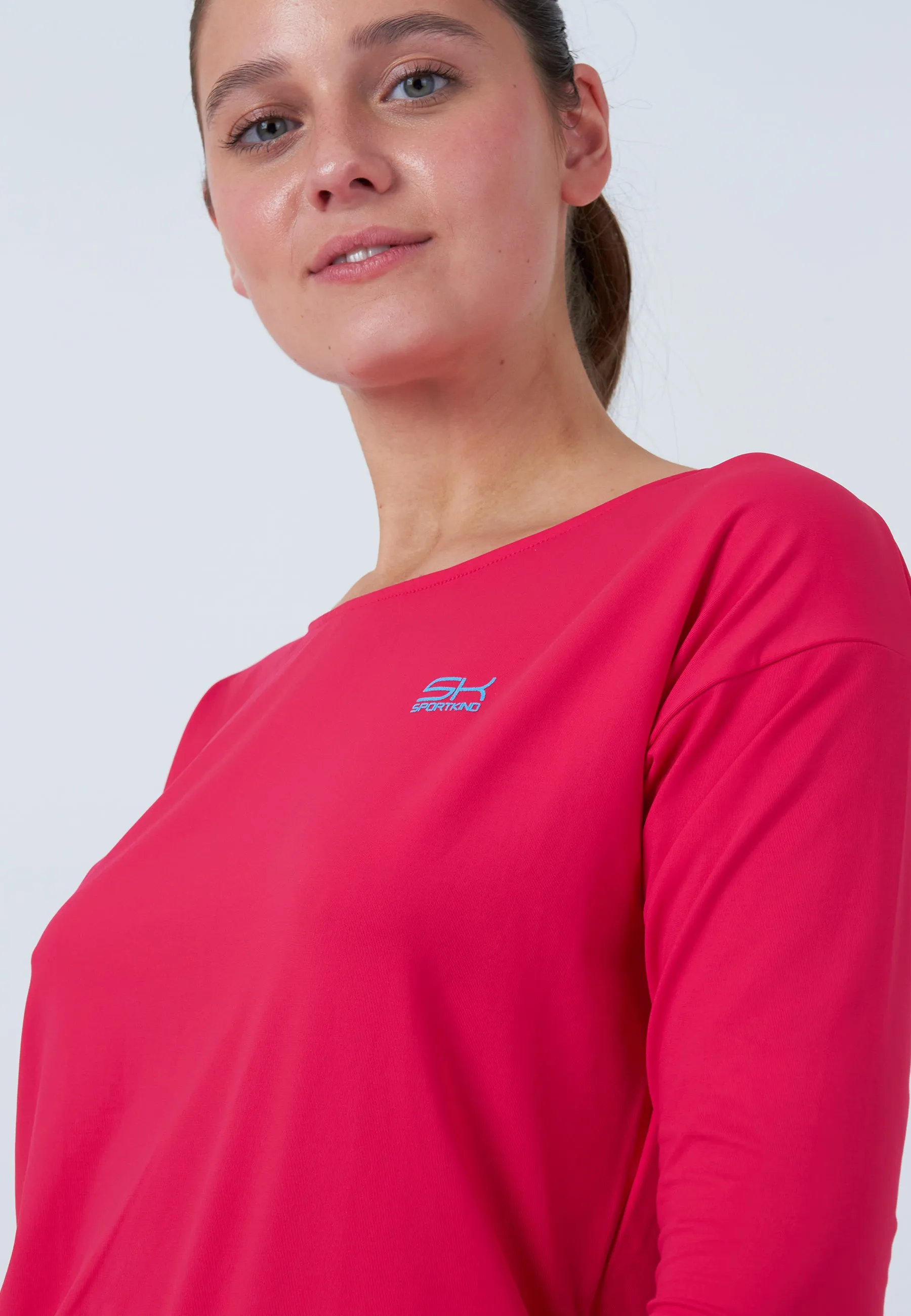 Tennis 3/4 Loose Fit Shirt, pink