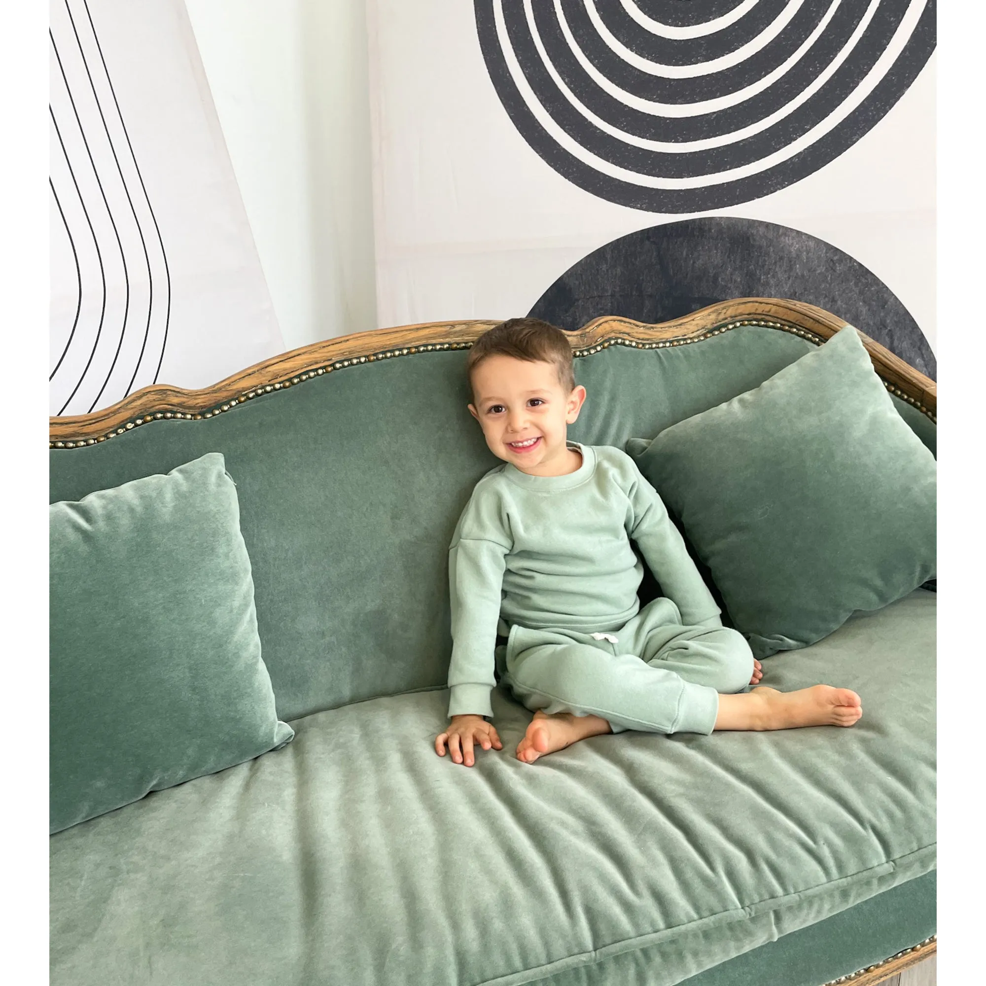 Unisex French Terry Set - Seafoam Green