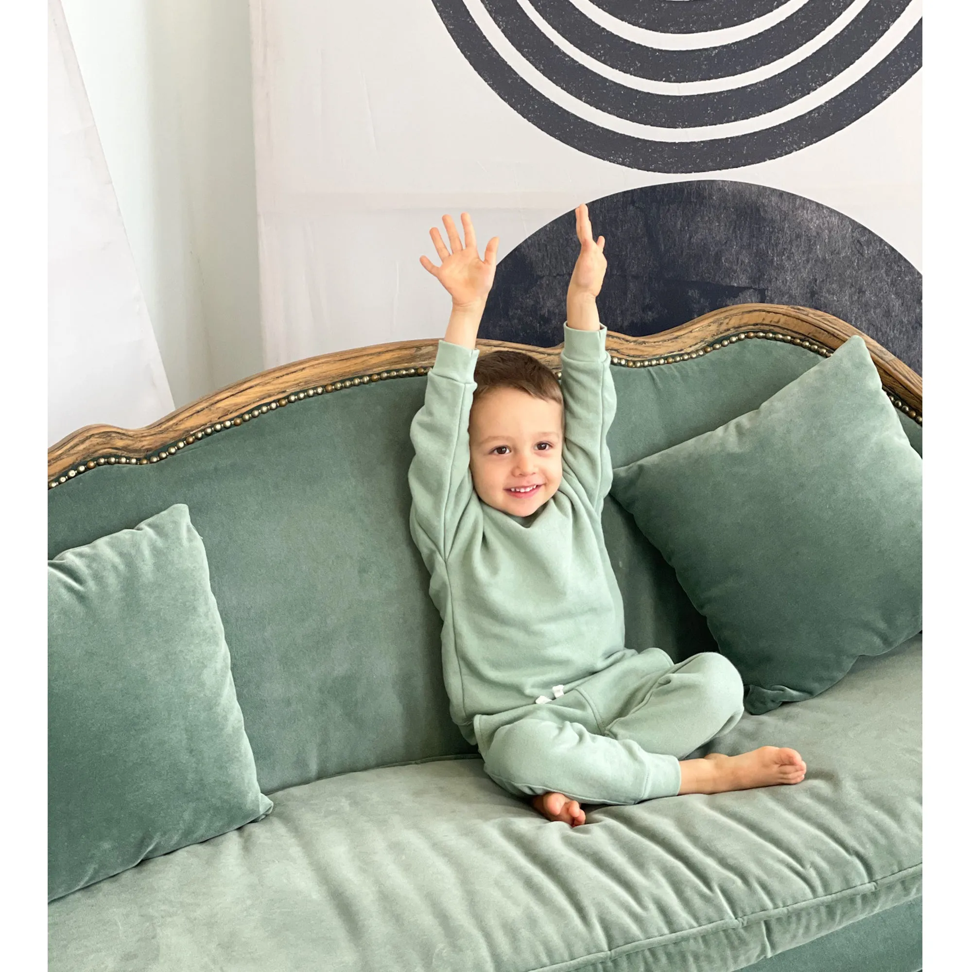 Unisex French Terry Set - Seafoam Green