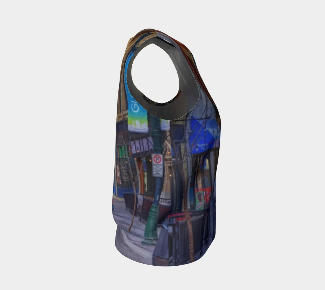 Women's All-Over Loose Long Tank Top - Downtown Calgary Stephen Avenue
