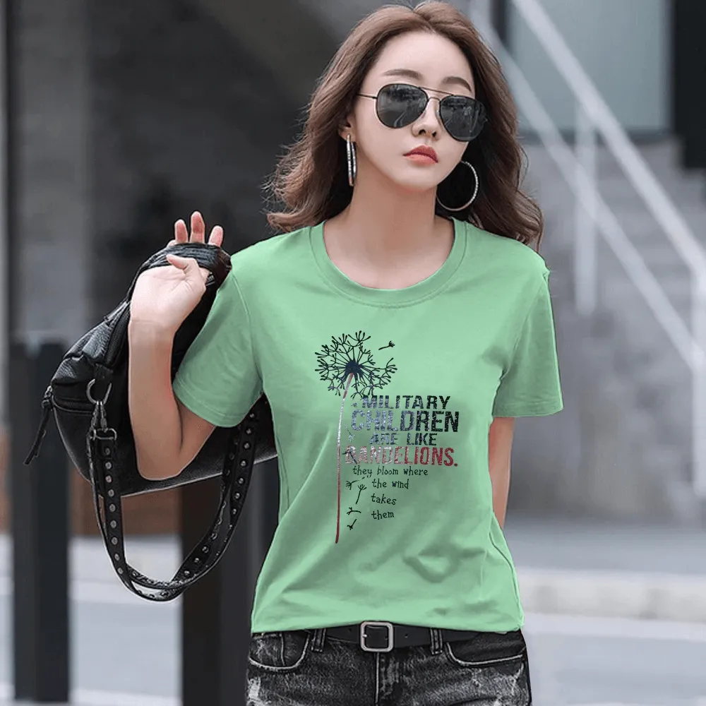 Women's Casual Crew Short Sleeve T-Shirts - Z1123