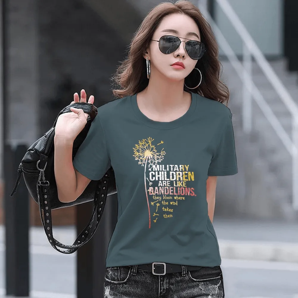 Women's Casual Crew Short Sleeve T-Shirts - Z1123